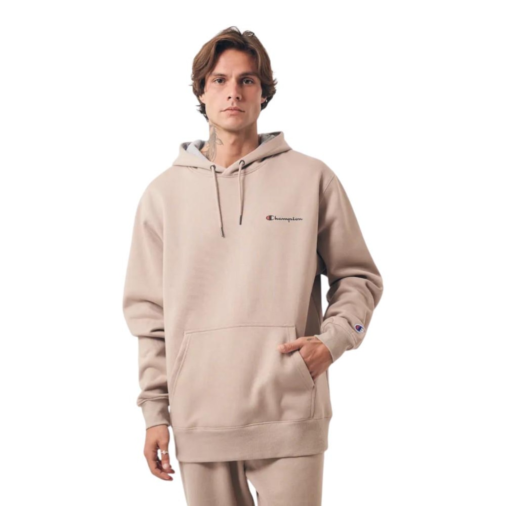 Moletom Champion Hoodie Athletic Script - Masculino