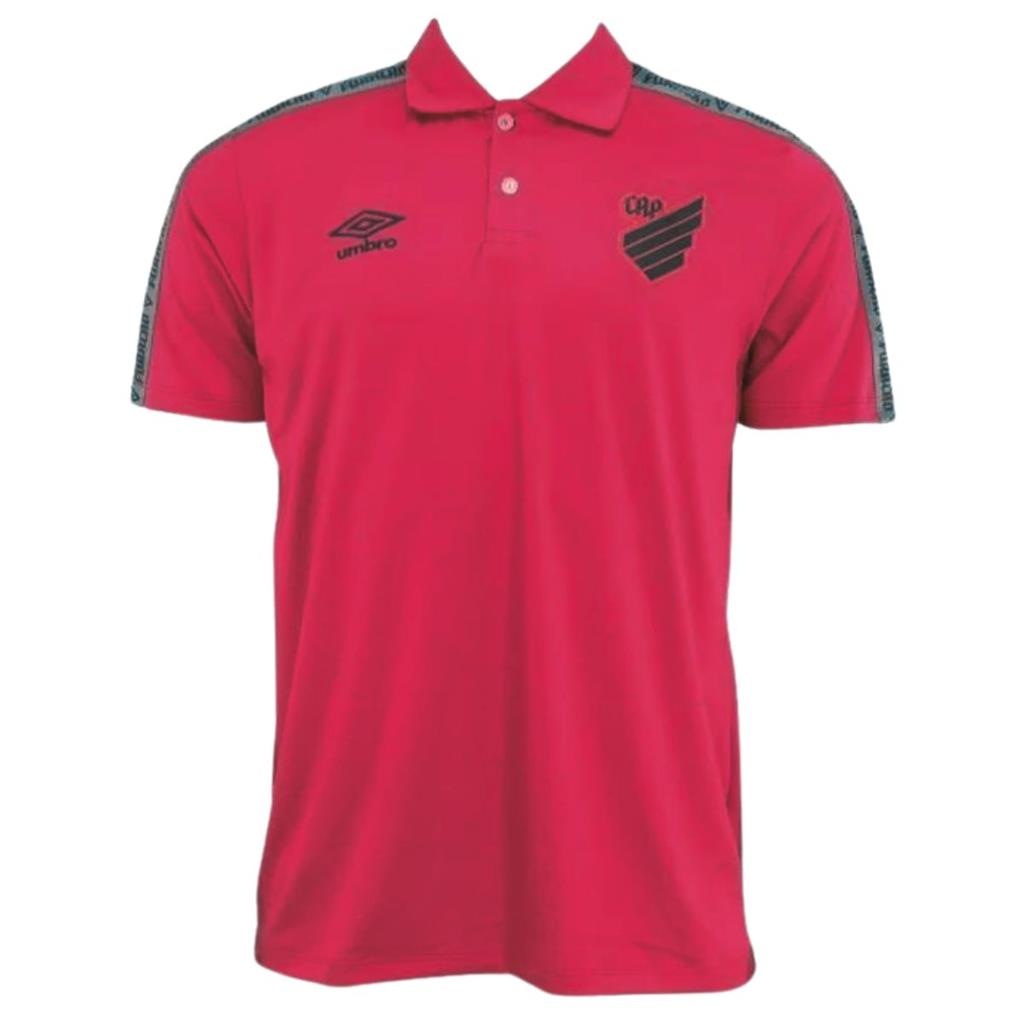 Camisa do Athletico Paranaense Polo Viagem 2022 Umbro -  Masculina