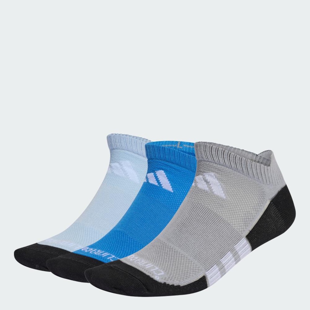 Kit Meias adidas Finas Leves Cano Baixo Climacool Performance com 3 Pares