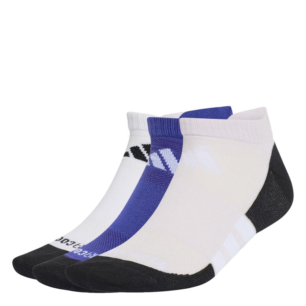 Kit Meias adidas Finas Leves Cano Baixo Climacool Performance com 3 Pares