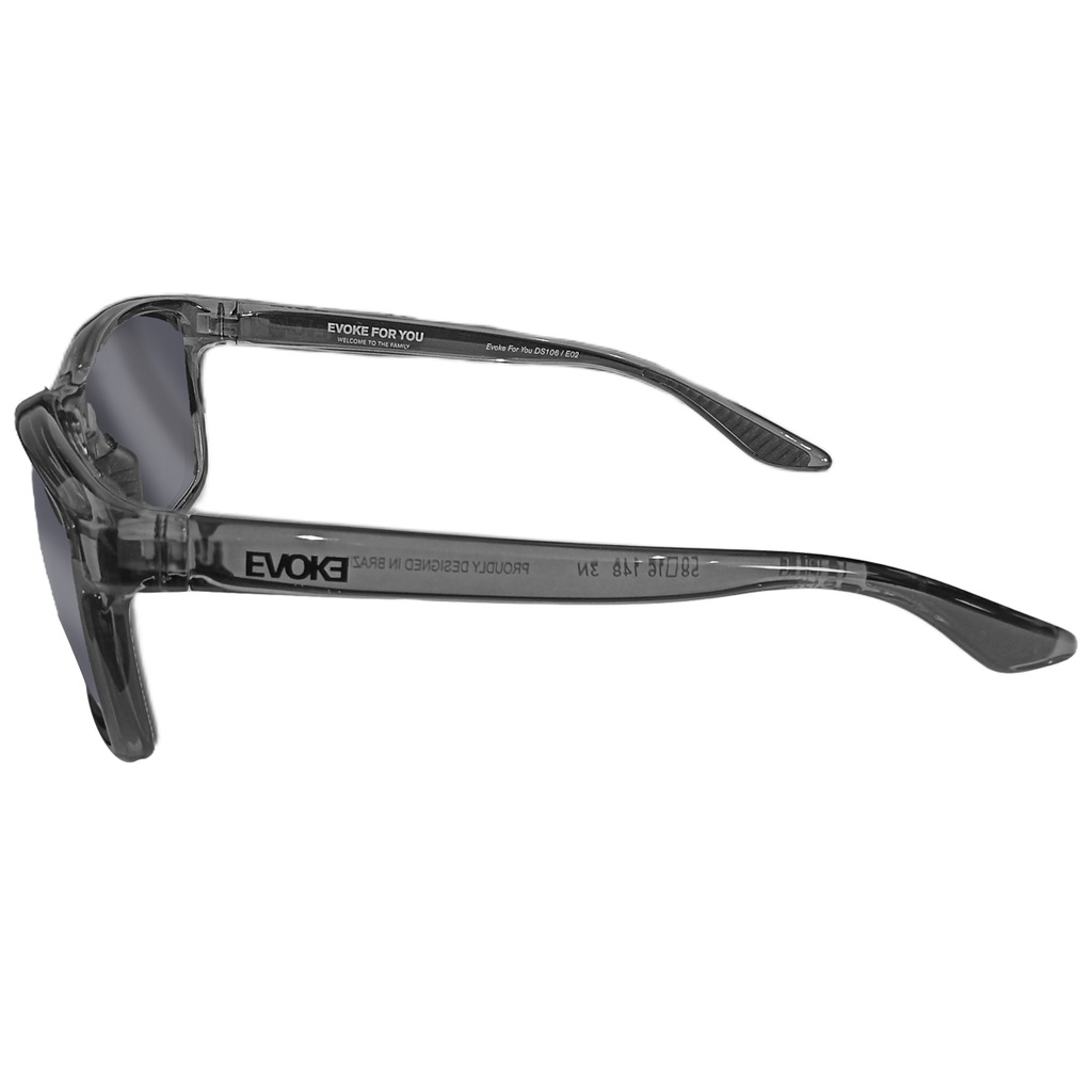 Imagem 3 do produto Óculos Unissex Evoke For You DS106 E02 Black Crystal/ Lente Gray