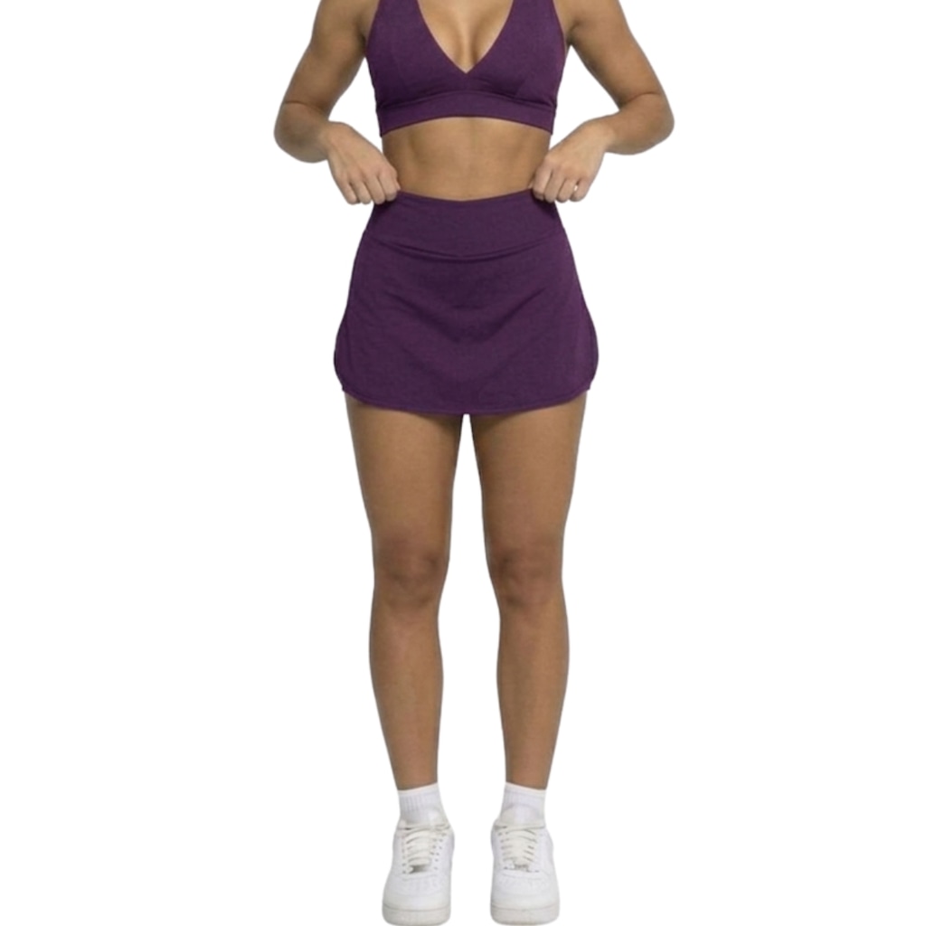 Short Saia Curto Tapa Bumbum Vekyo - Feminino - Foto 1