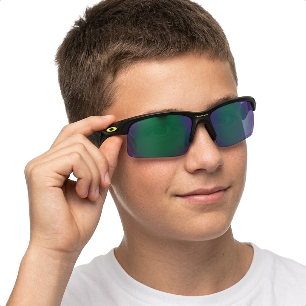 Imagem 3 do produto Óculos de Sol Infantil Oakley Capacitor Court Collection Prizm Road Jade