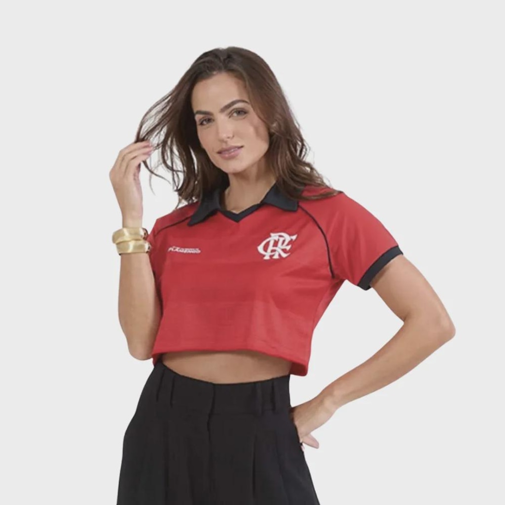 Cropped do Flamengo Rufar Braziline  - Feminino