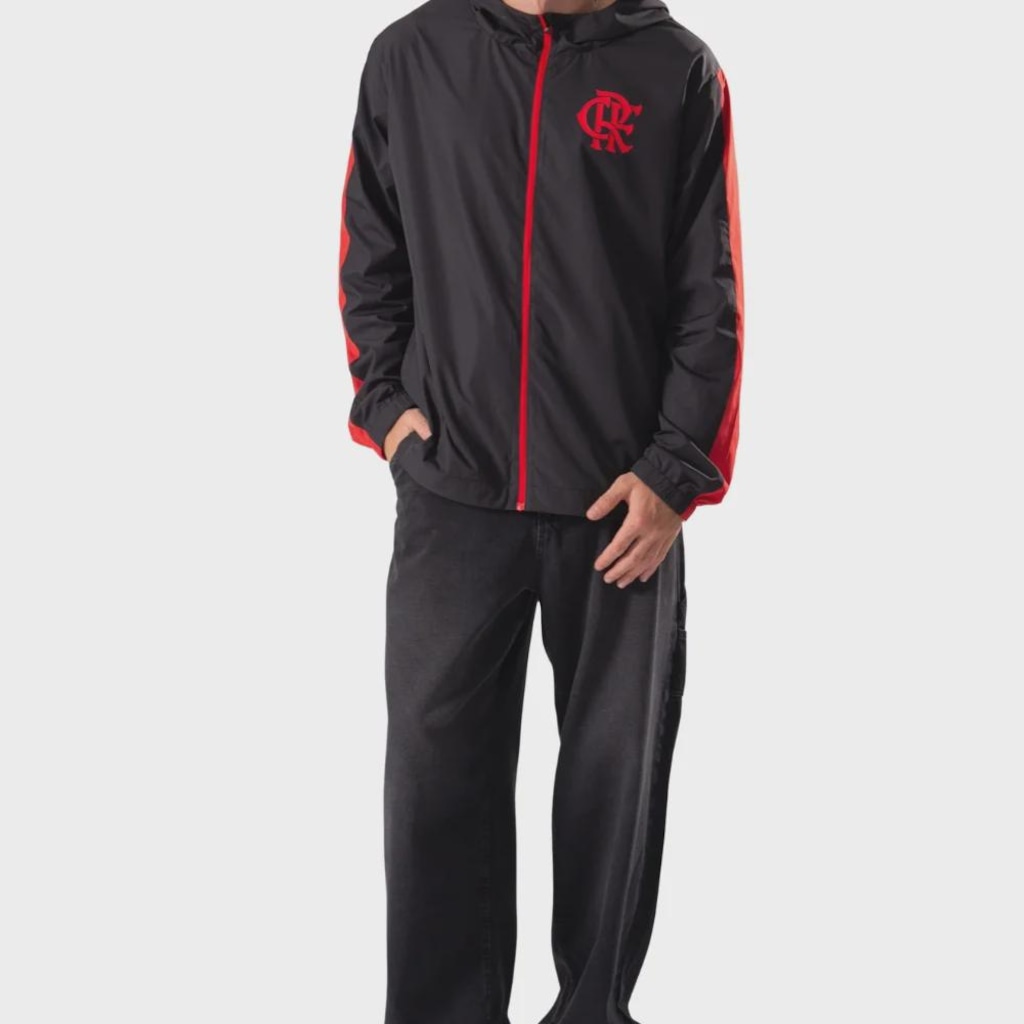 Imagem 4 do produto Jaqueta Corta Vento do Flamengo Braziline  - Masculino