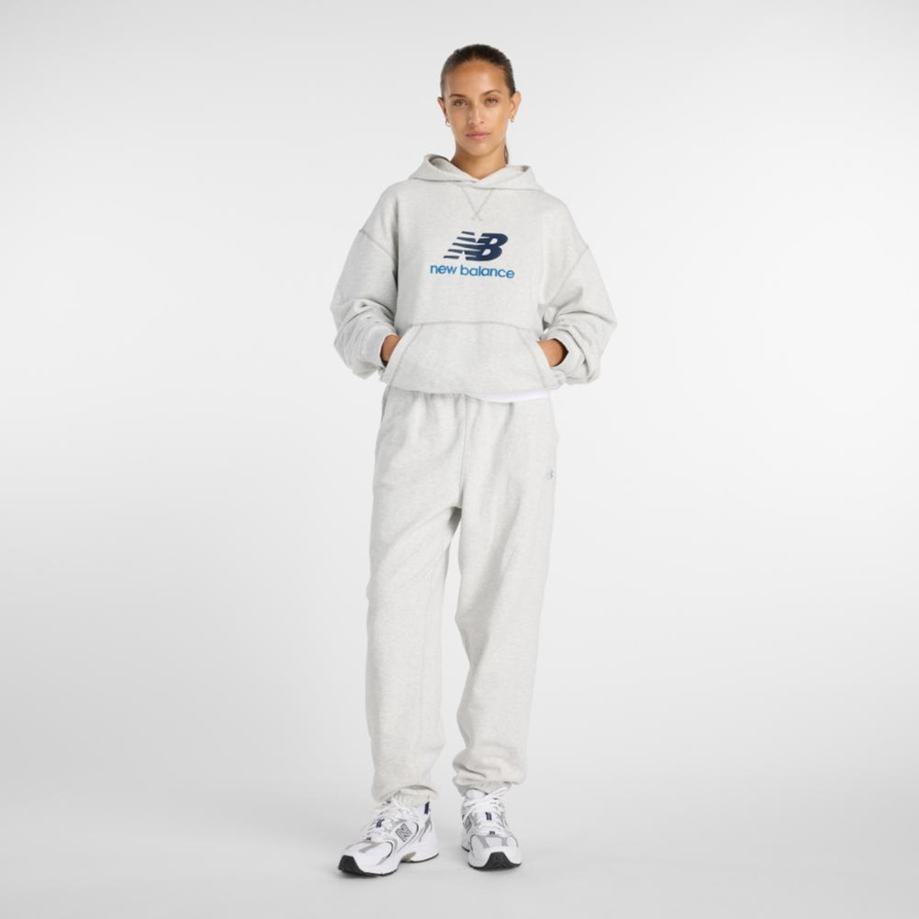 Imagem 3 do produto Casaco New Balance Com Capuz Athletics Logo Feminino