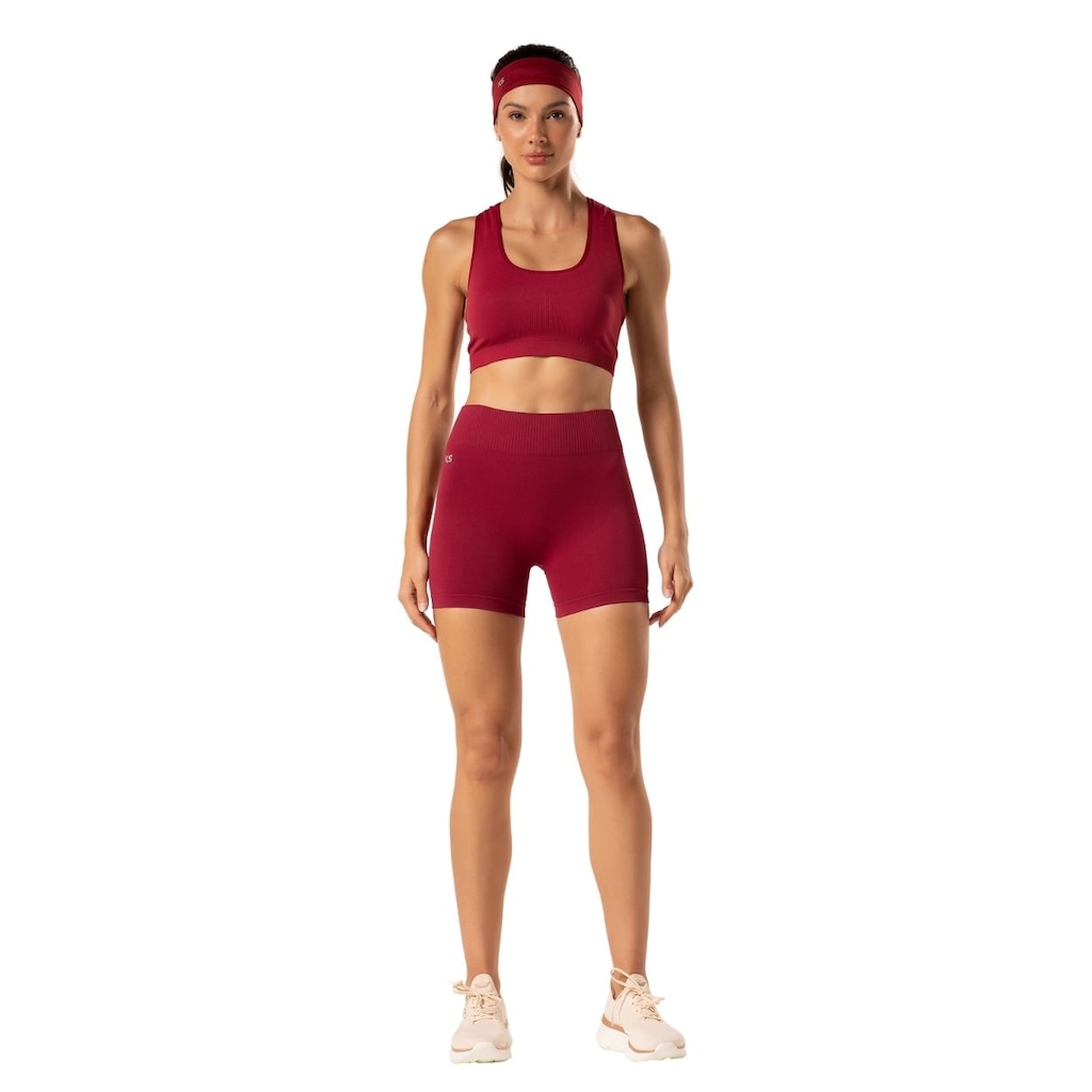 Short Feminino Liso Sem Costura