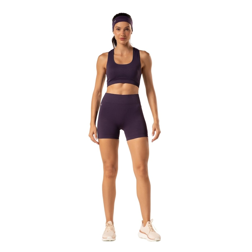 Short Feminino Liso Sem Costura