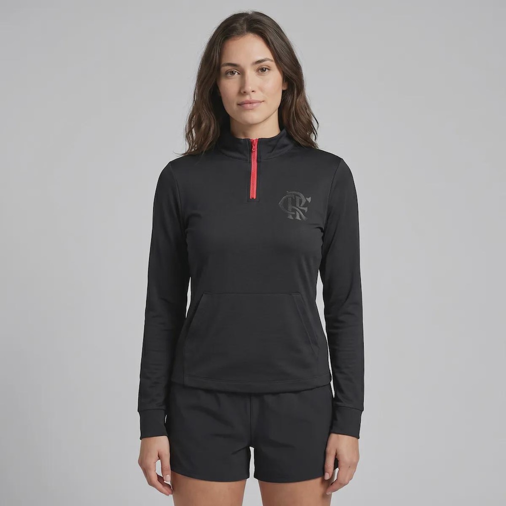 Jaqueta Futfanatics Flamengo Tato Feminina