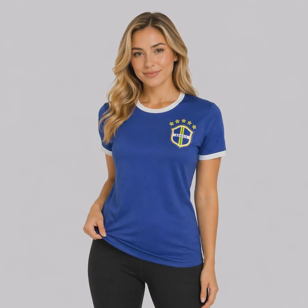 Camisa Brasil Canarinho FutFanatics Feminina