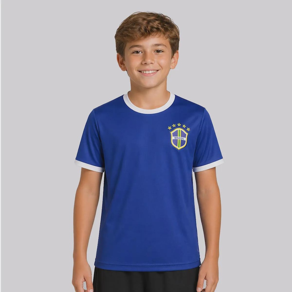 Camisa FutFanatics Brasil Canarinho Infantil