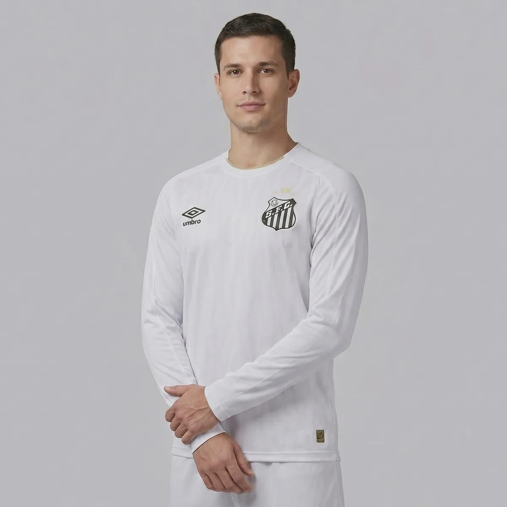Imagem 2 do produto Camisa do Santos I 2026 Umbro Manga Longa Masculina