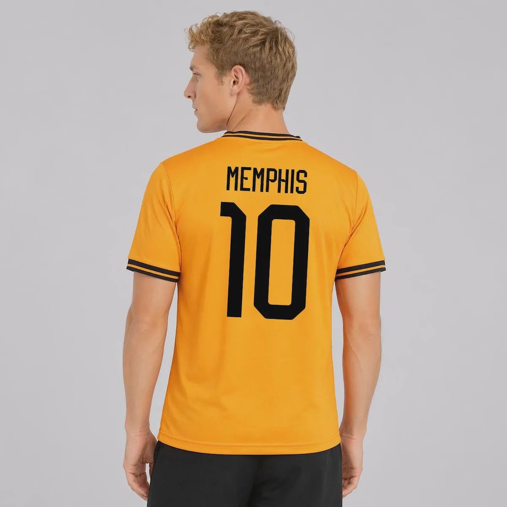 Camisa FutFanatics Holanda Mecânica 10 Memphis Masculina