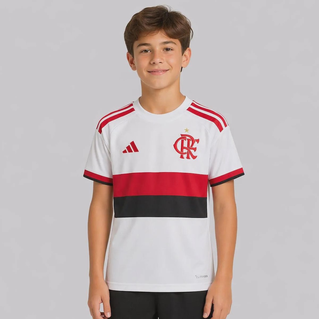Camisa do Flamengo II 2026 adidas Infantil