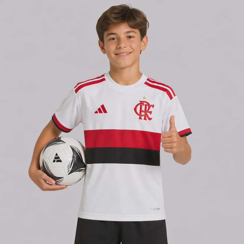 Imagem 2 do produto Camisa do Flamengo II 2026 adidas Infantil