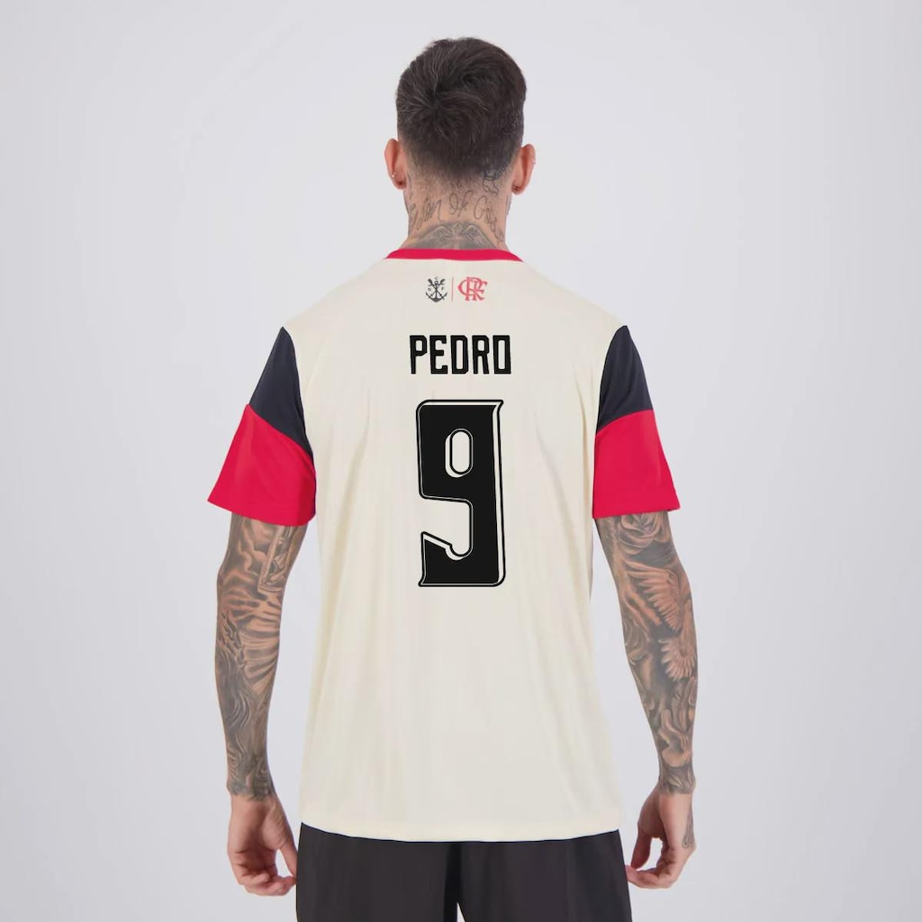 Camisa FutFanatics Flamengo Clamor 9 Pedro Masculina
