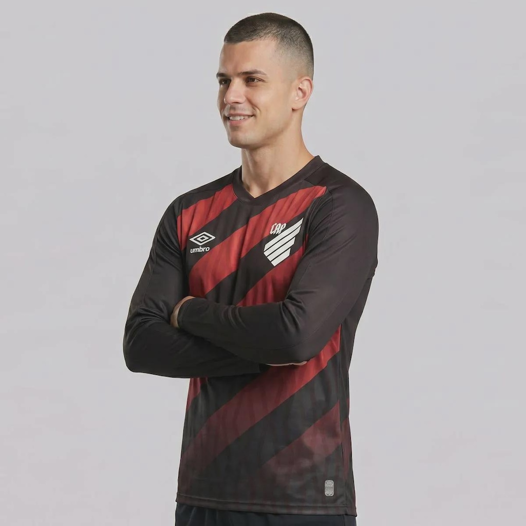 Imagem 2 do produto Camisa do Athletico Paranaense I 2026 Manga Longa Umbro Masculina