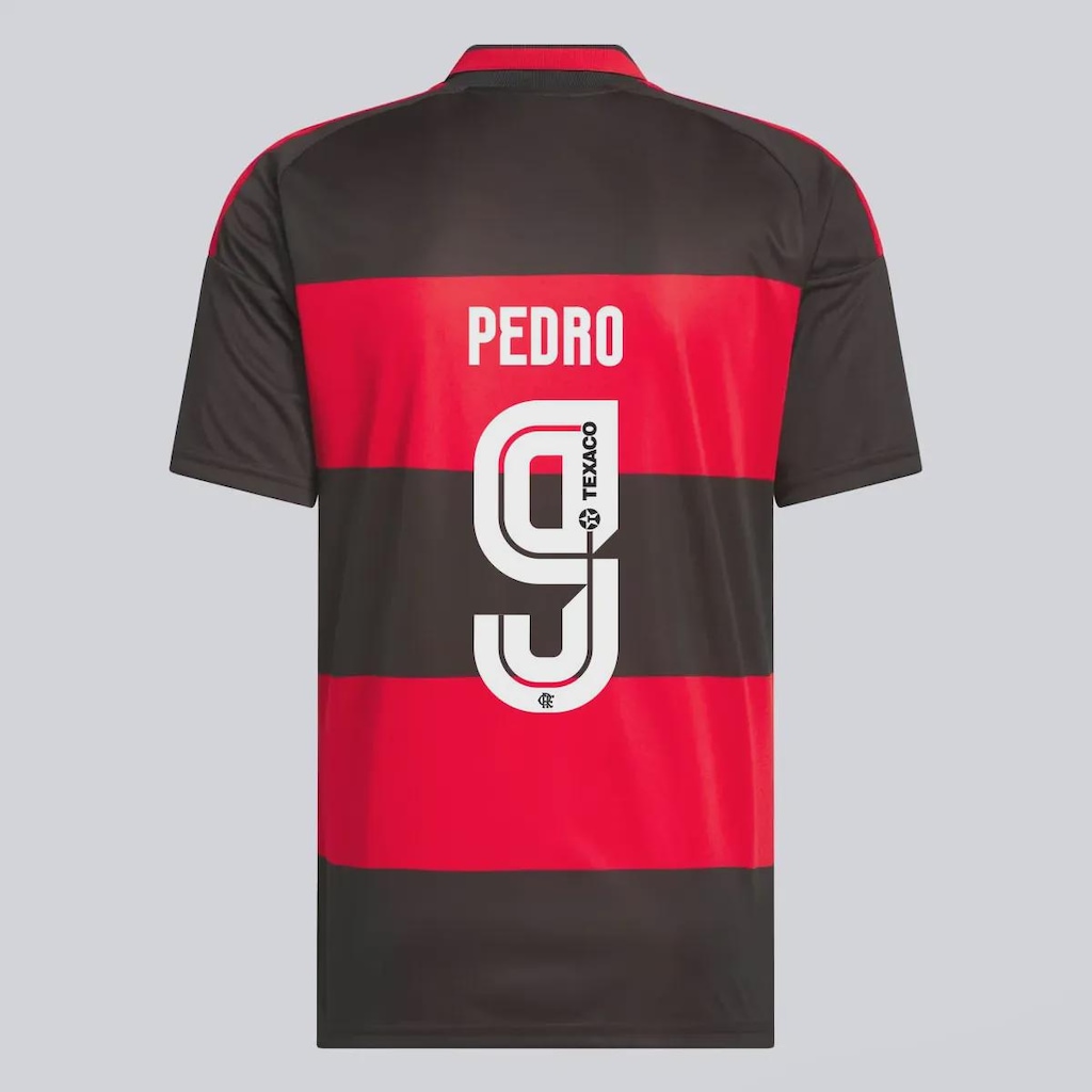 Camisa do Flamengo I 2026 9 Pedro adidas Masculina