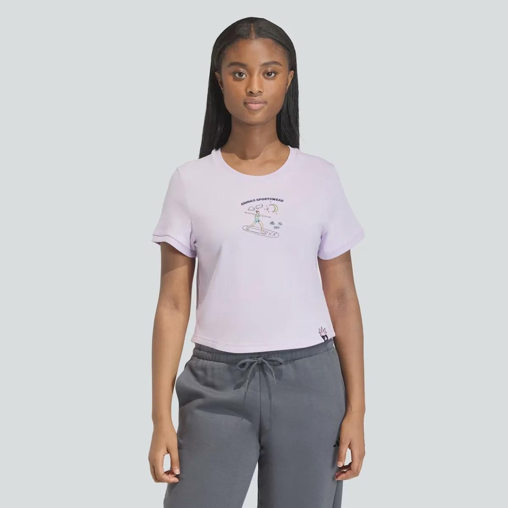 Camiseta adidas Grafica Doodle 2 Feminina