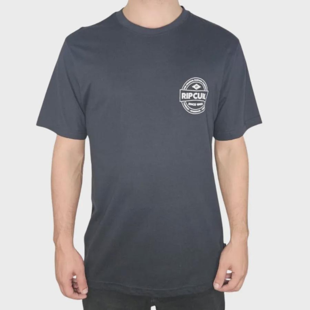 Camiseta Rip Curl Staple Black - Masculino