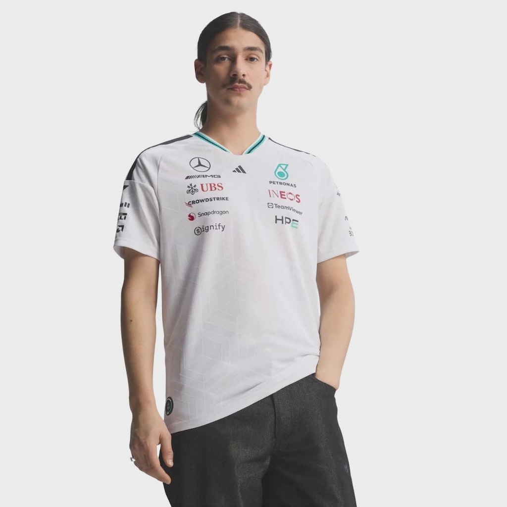 Camisa adidas Authentic Mercedes AMG Petronas F1 Team - Masculino