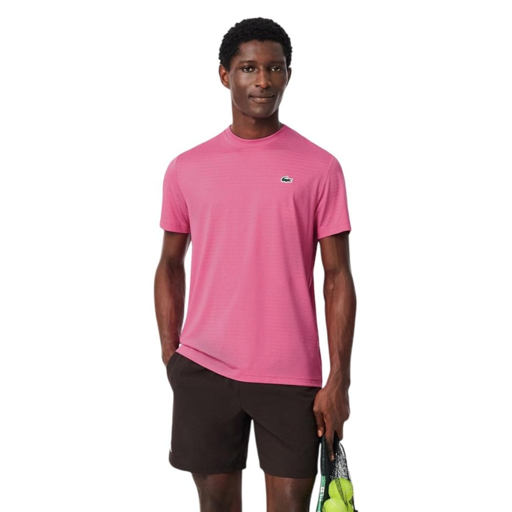 Camiseta Lacoste Ultra Dry Stretch Jacquard - Masculina