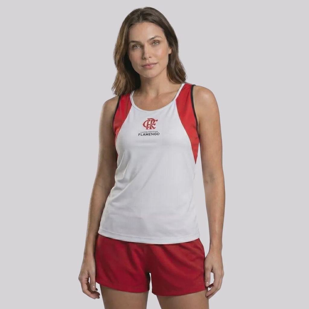Camiseta Regata Flamengo Estalo FutFanatics Feminina