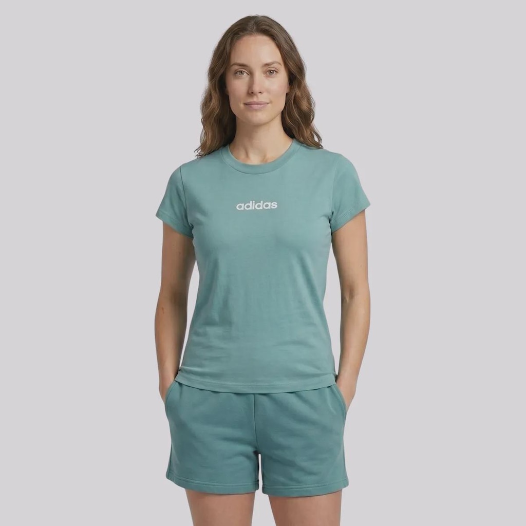 Camiseta adidas Linear SJ Feminina