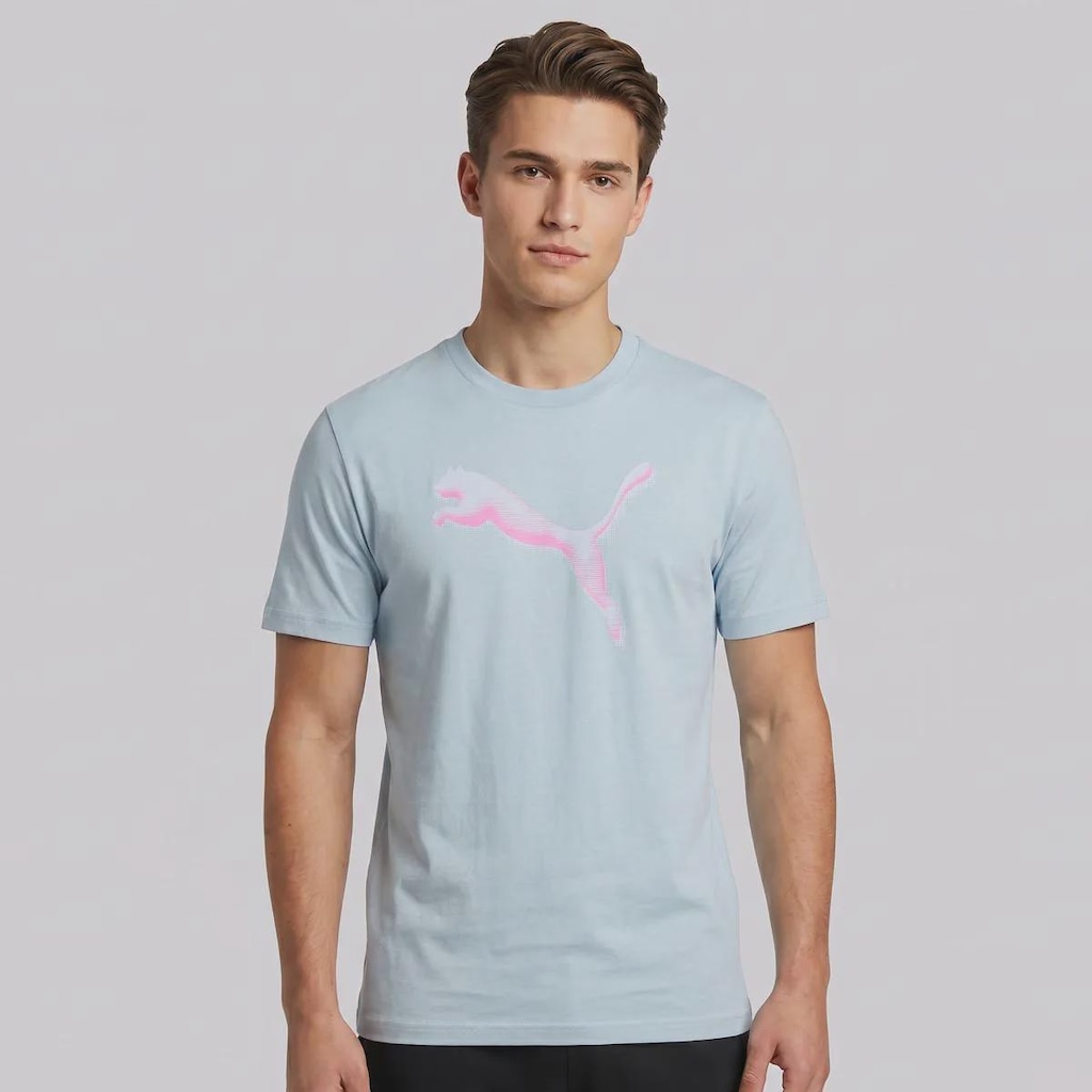 Camiseta Puma Graphic Cat Logo Masculina