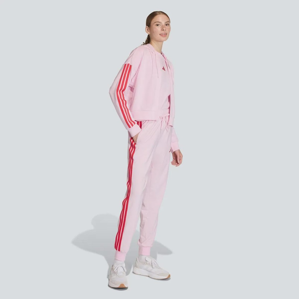 Imagem 3 do produto Jaqueta adidas 3 Stripes com Capuz Feminina
