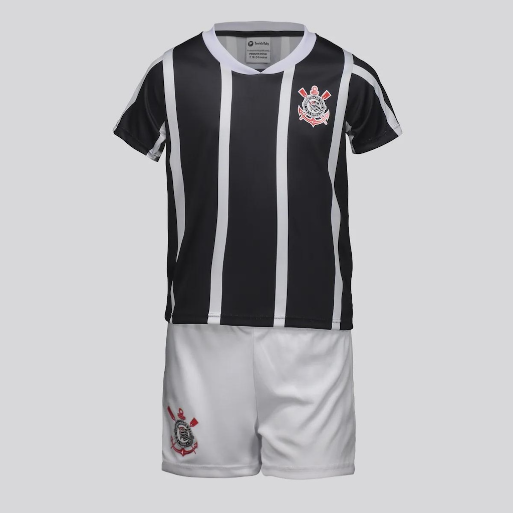 Kit do Corinthians Escudo FutFanatics Infantil