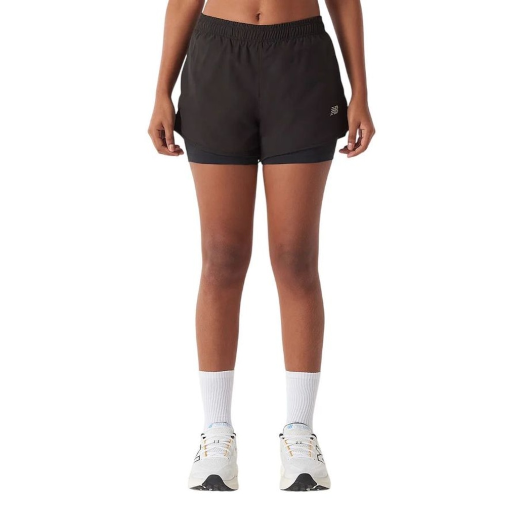 Shorts New Balance Sport Essentials 2 in 1 - Feminino