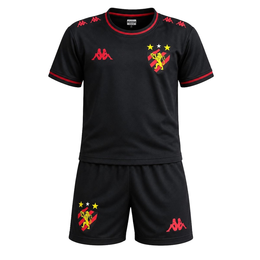 Conjunto Sport Recife Kappa 2026 Supporter - Infantil