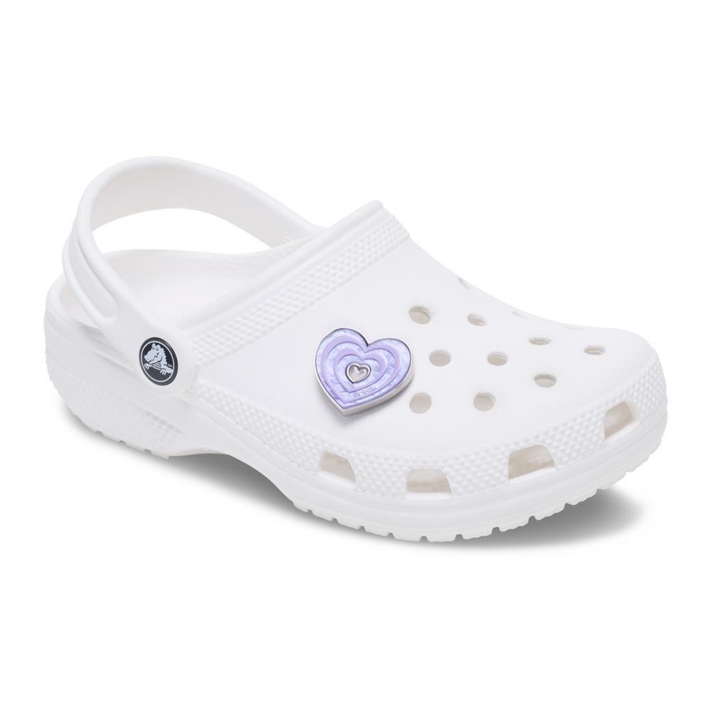 Imagem 2 do produto Jibbitz™ Crocs Coração Roxo Marmorizado