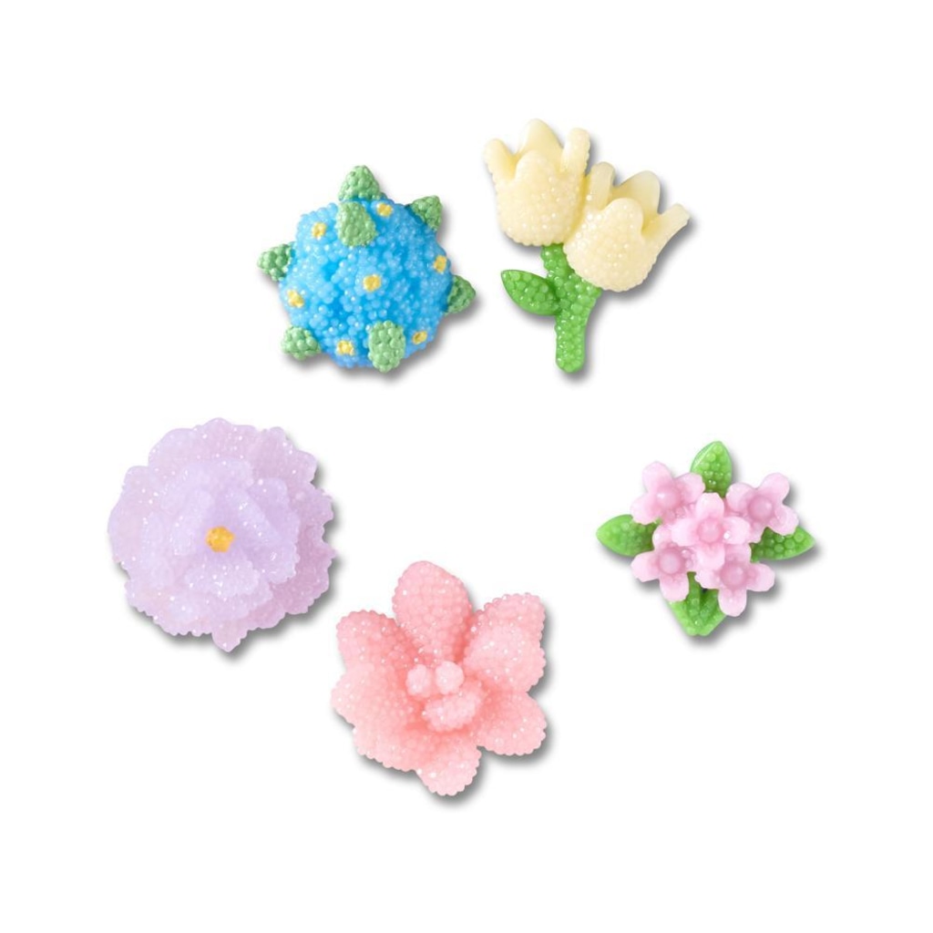 Kit Jibbitz™ Crocs Flores de Miçangas Pack com 5 Peças