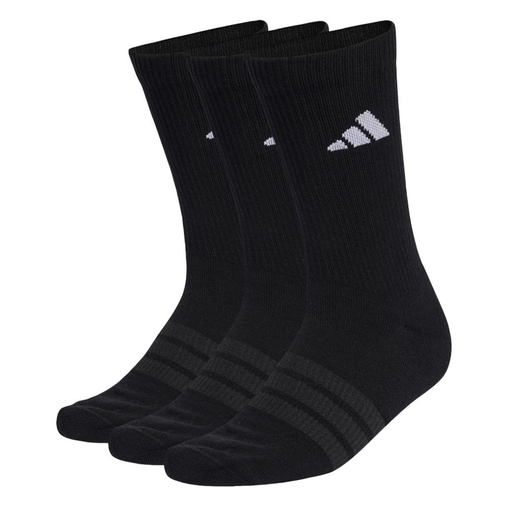 Kt Meias Esportivas Acolchoadas adidas com 3 Pares - Adulto
