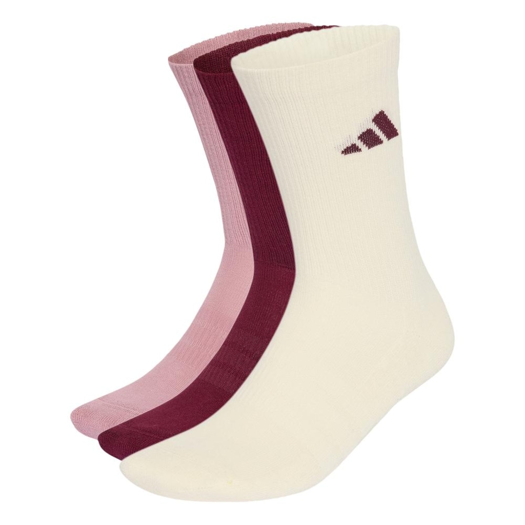 Kt Meias Esportivas Acolchoadas adidas com 3 Pares - Adulto