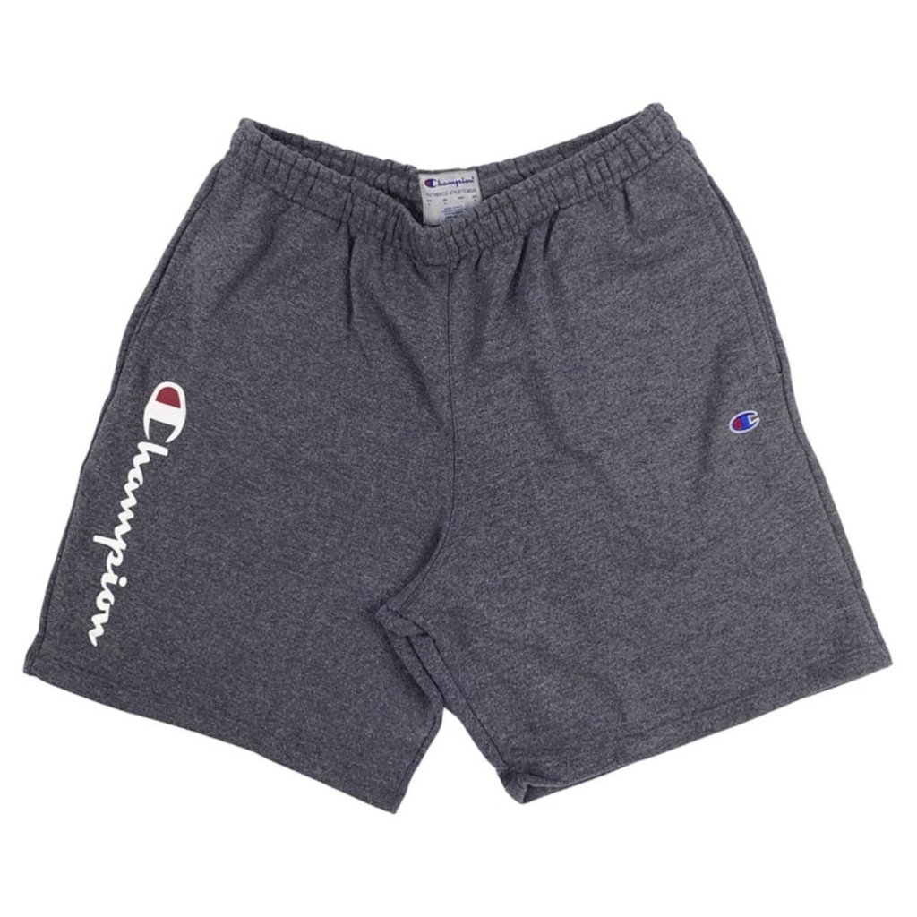 Bermuda Champion Fleece Script Vertical Granite - Masculina