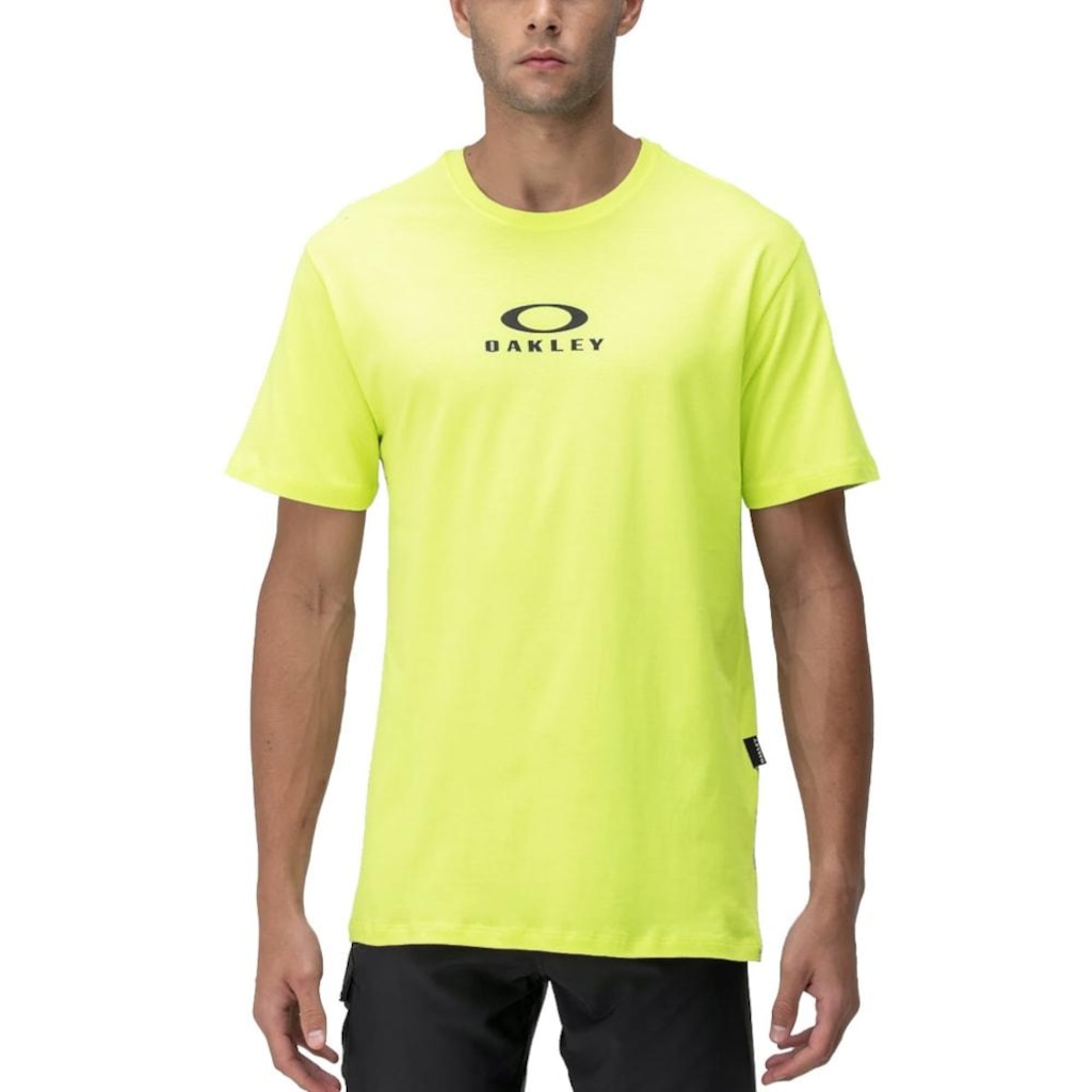 Camiseta Oakley Bark New Lime - Masculina