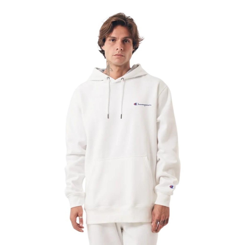Blusão de Moletom Champion Hoodie Athletic Script - Masculina