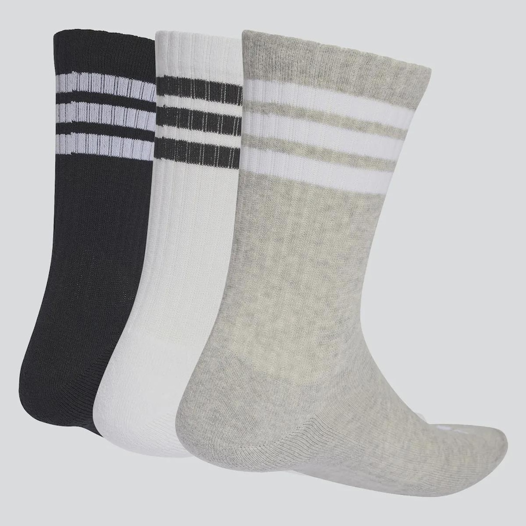 Imagem 2 do produto Kit Meia adidas 3 Stripes CRW - 3 Pares