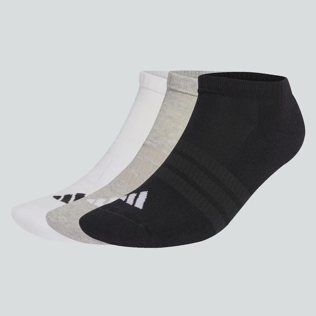 Kit Meia adidas ESS Low - 3 Pares