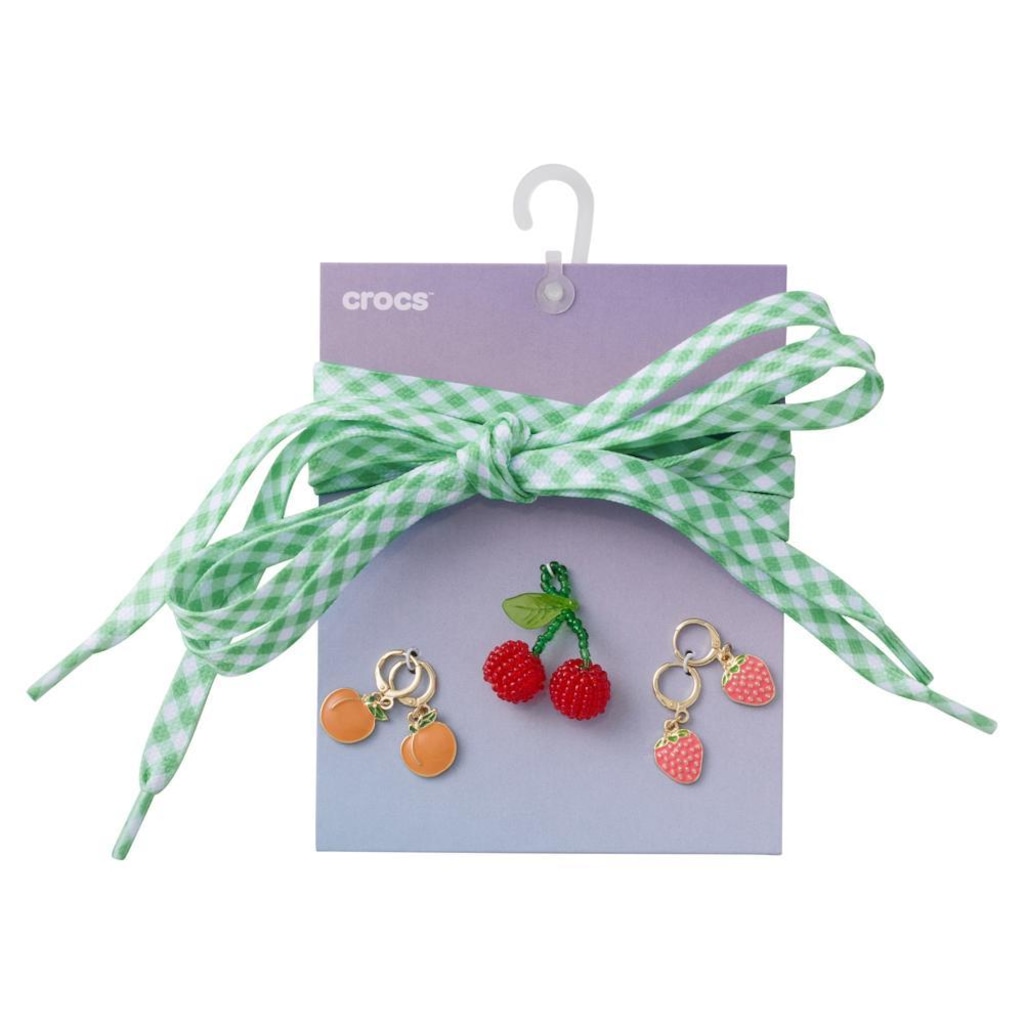 Jibbitz™ Crocs Cadarço e Kit Pingentes de Frutas