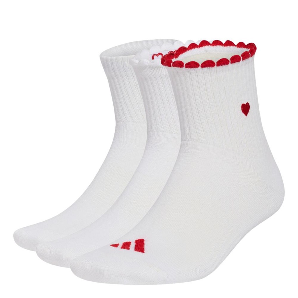 Kit Meias Estampadas adidas com 3 Pares - Feminina