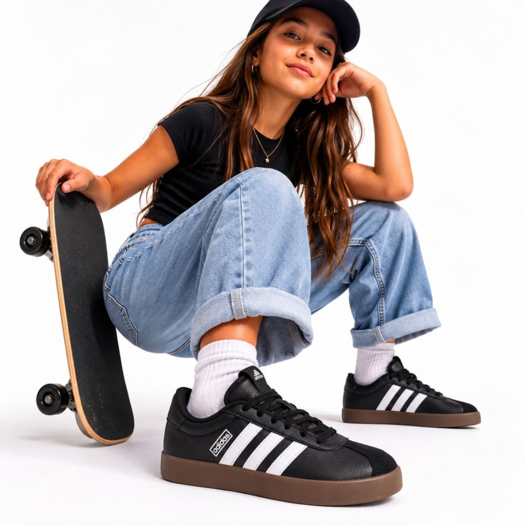Imagem 2 do produto Tênis Feminino adidas VL Court 3.0 Low Skateboarding