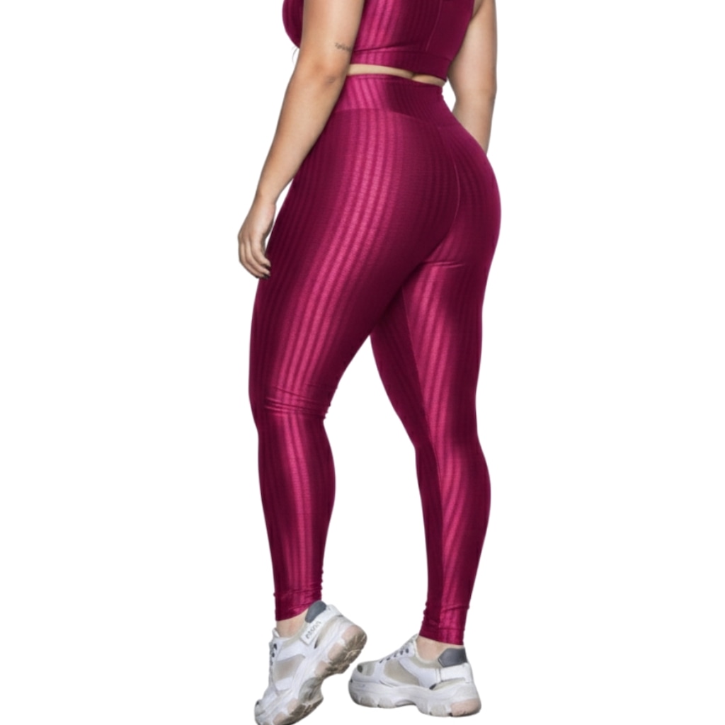 Imagem 3 do produto Calça Legging Plus Size New Zig 3D Vekyo - Feminina