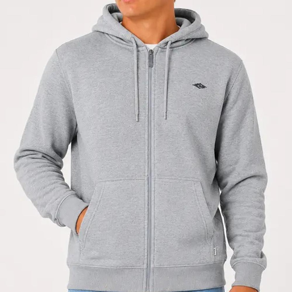 Moletom Rip Curl Aberto Classic Surf Grey Marle - Masculino