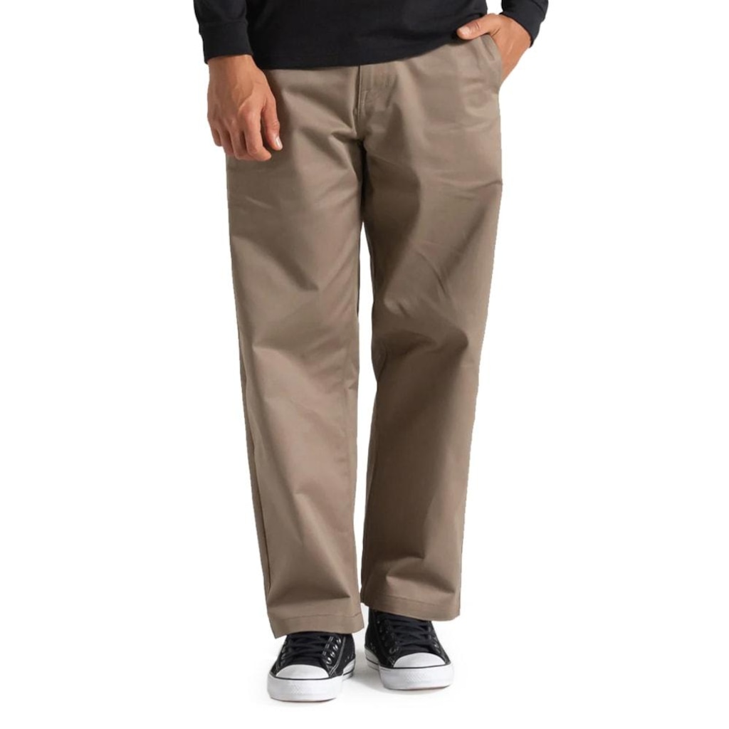 Calça Volcom Frickin Skate Chino Teak - Masculina