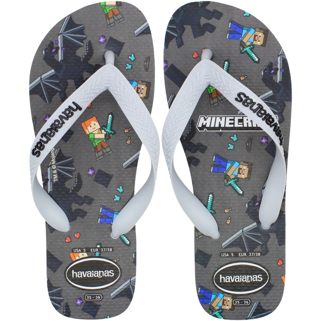 Chinelo de Dedo Havaianas Minecraft Launcher Menino - Infantil