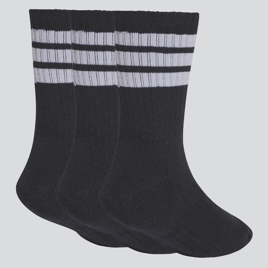 Imagem 2 do produto Kit Meia adidas Crew 3 Pares Infantil
